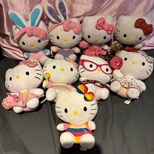 9 HELLO KITTY TY BABIES